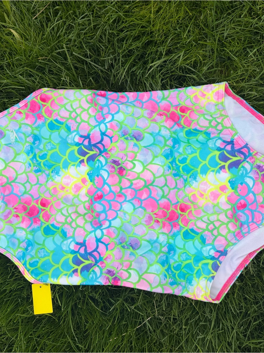 Speedo Girls One-Piece Swimsuit in Pink, Blue, Green
